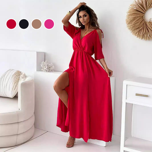 Sienna | Elegancka sukienka z rozcięciem po boku